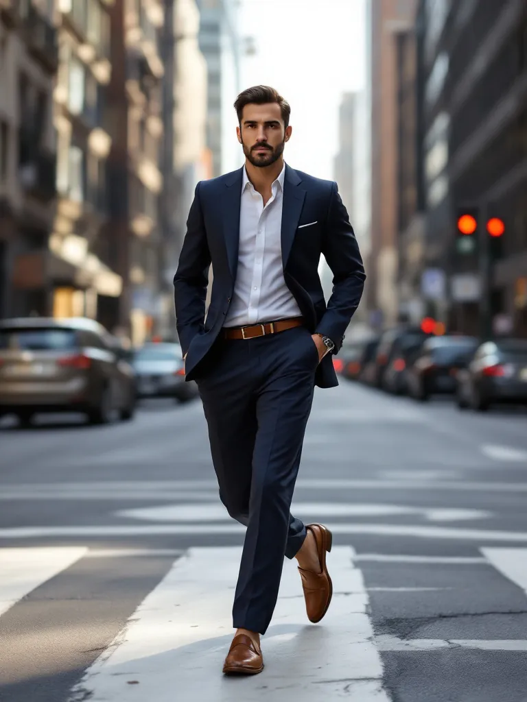 Lookbook card: work suit