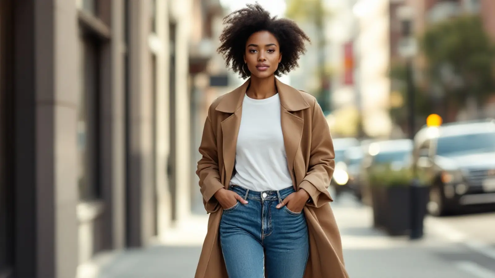 Weekend trench (denim + trench)
